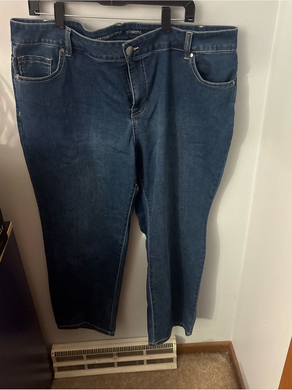 Avenue Deep Indigo Straight-Leg Women's Jeans